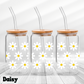 Daisy - UV Wrap 16oz Glass Can