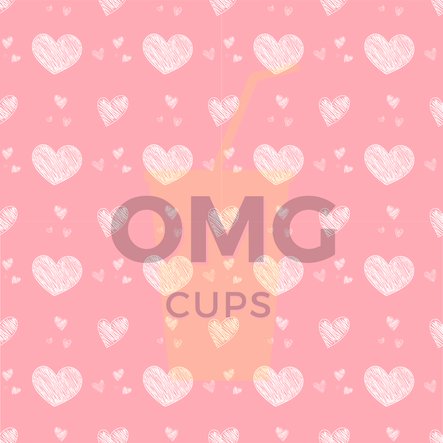 Heart Doodles 12x12 Vinyl Sheet