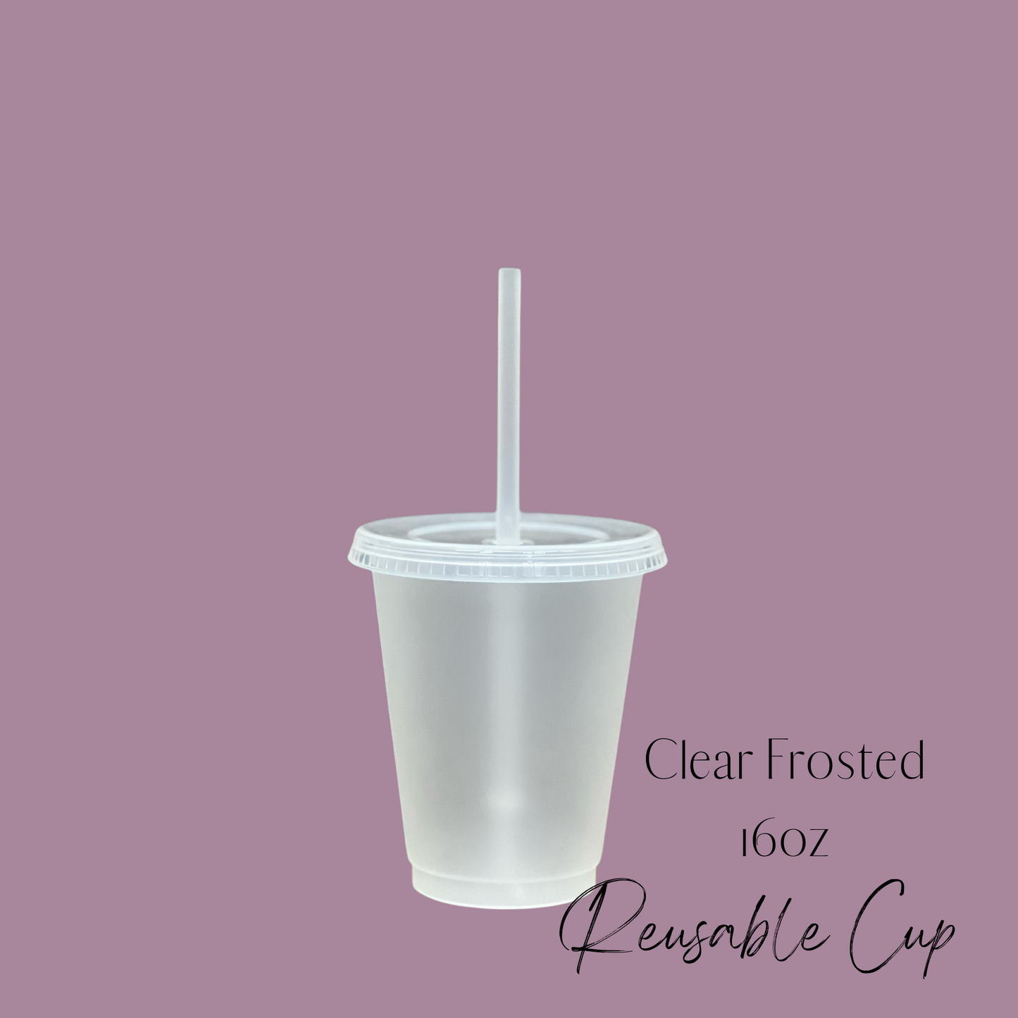 Clear Frosted Cup (16oz) – OMG Cups!