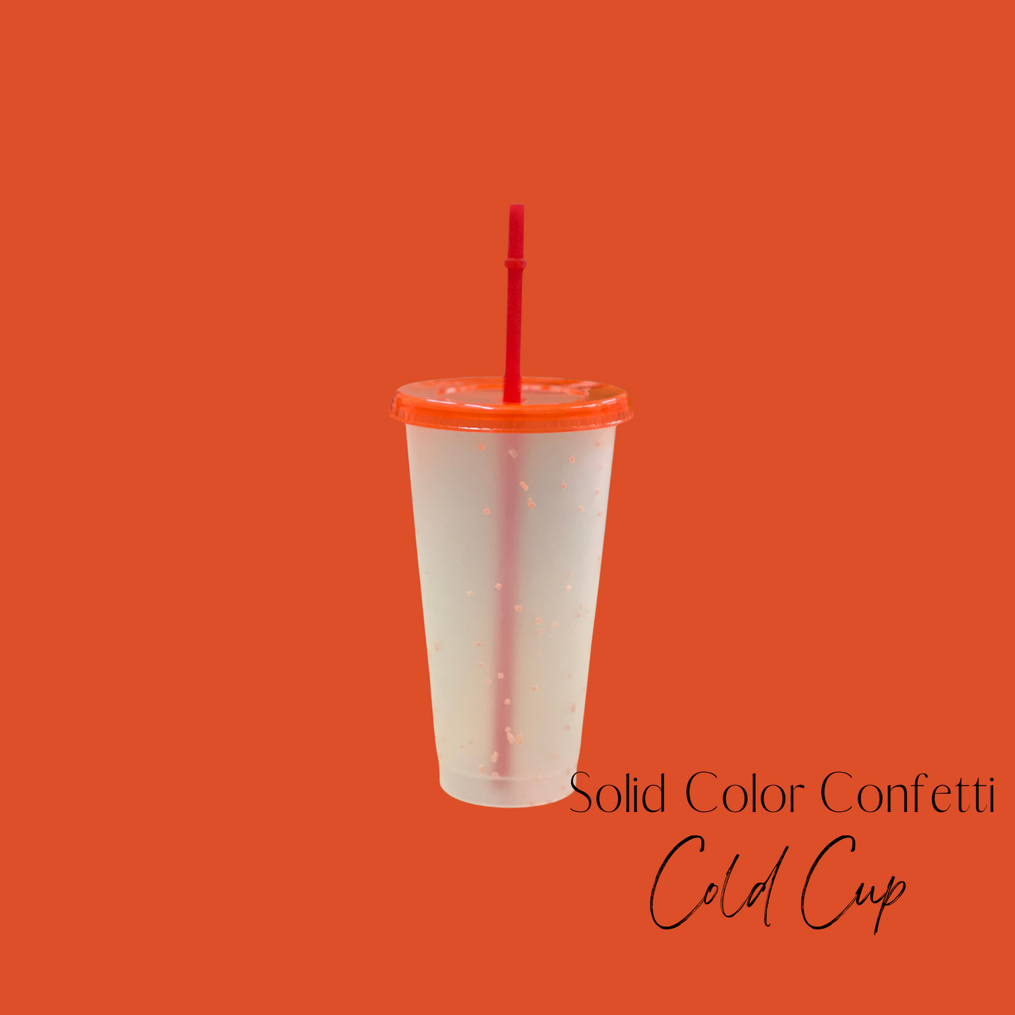 Solid Color Confetti Color Changing Cups (24oz)