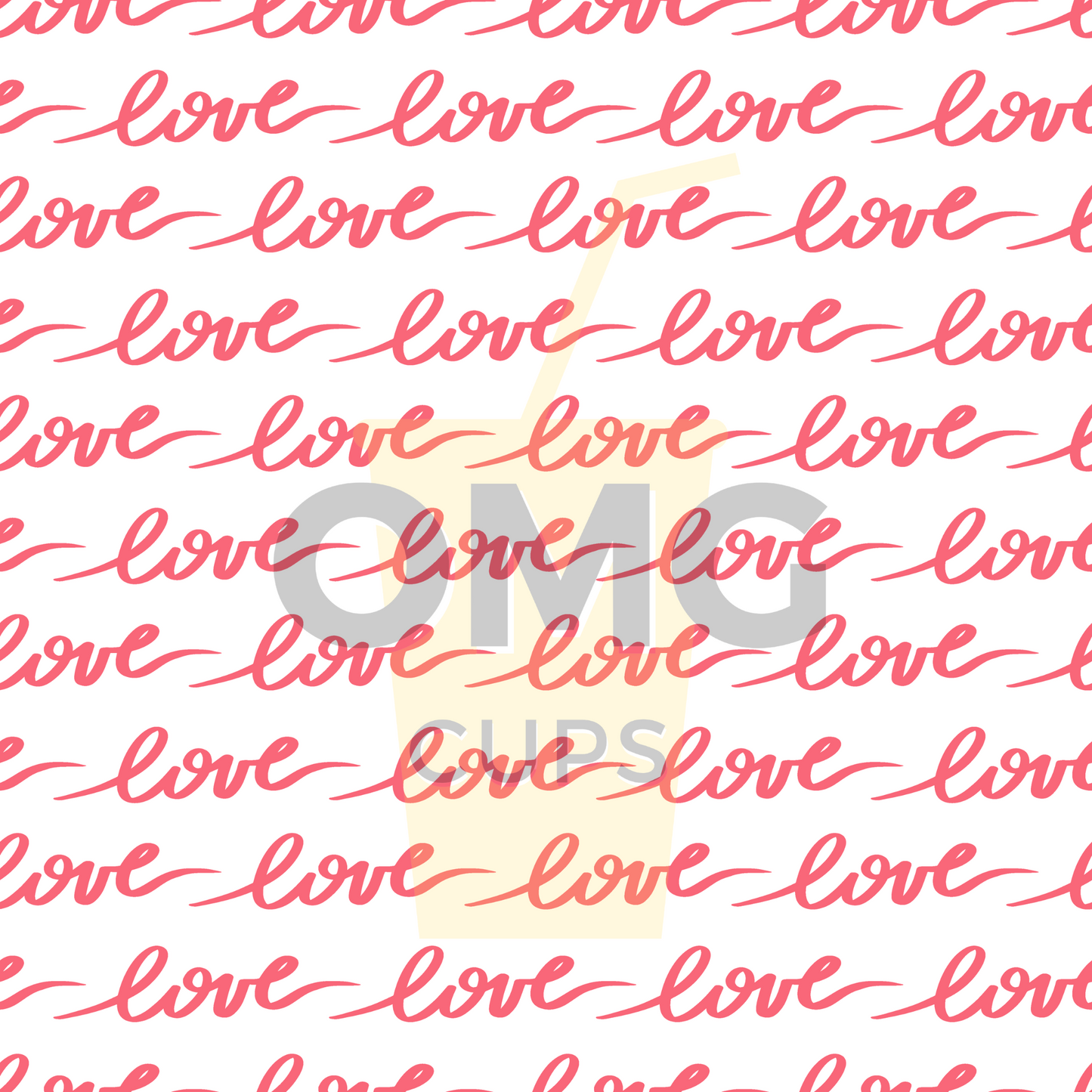 Love 12x12 Vinyl Sheet