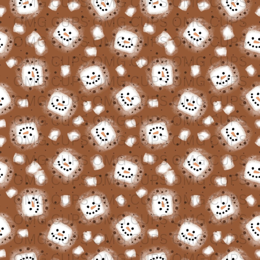 Marshmallow Snowmen 12x12 Vinyl Sheet