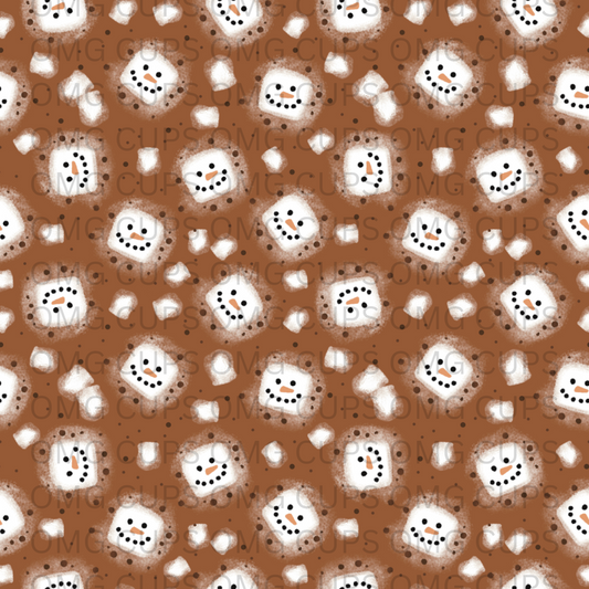 Marshmallow Snowmen 12x12 Vinyl Sheet