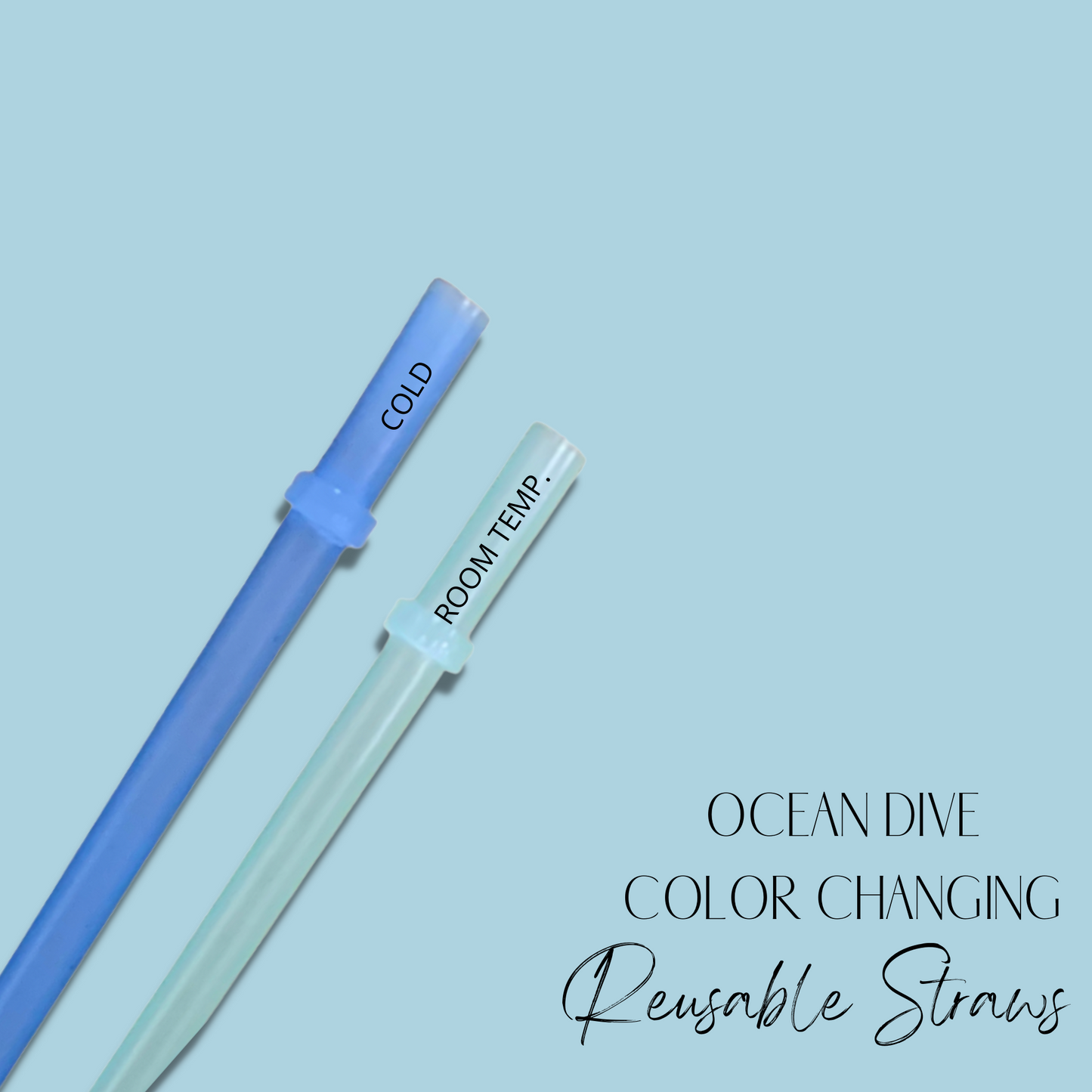 Ocean Dive Color Changing Straw (24oz)