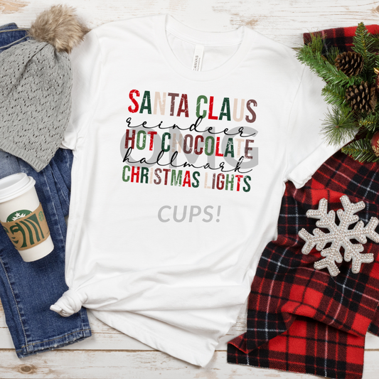 Santa, Hot Chocolate, and Christmas Lights