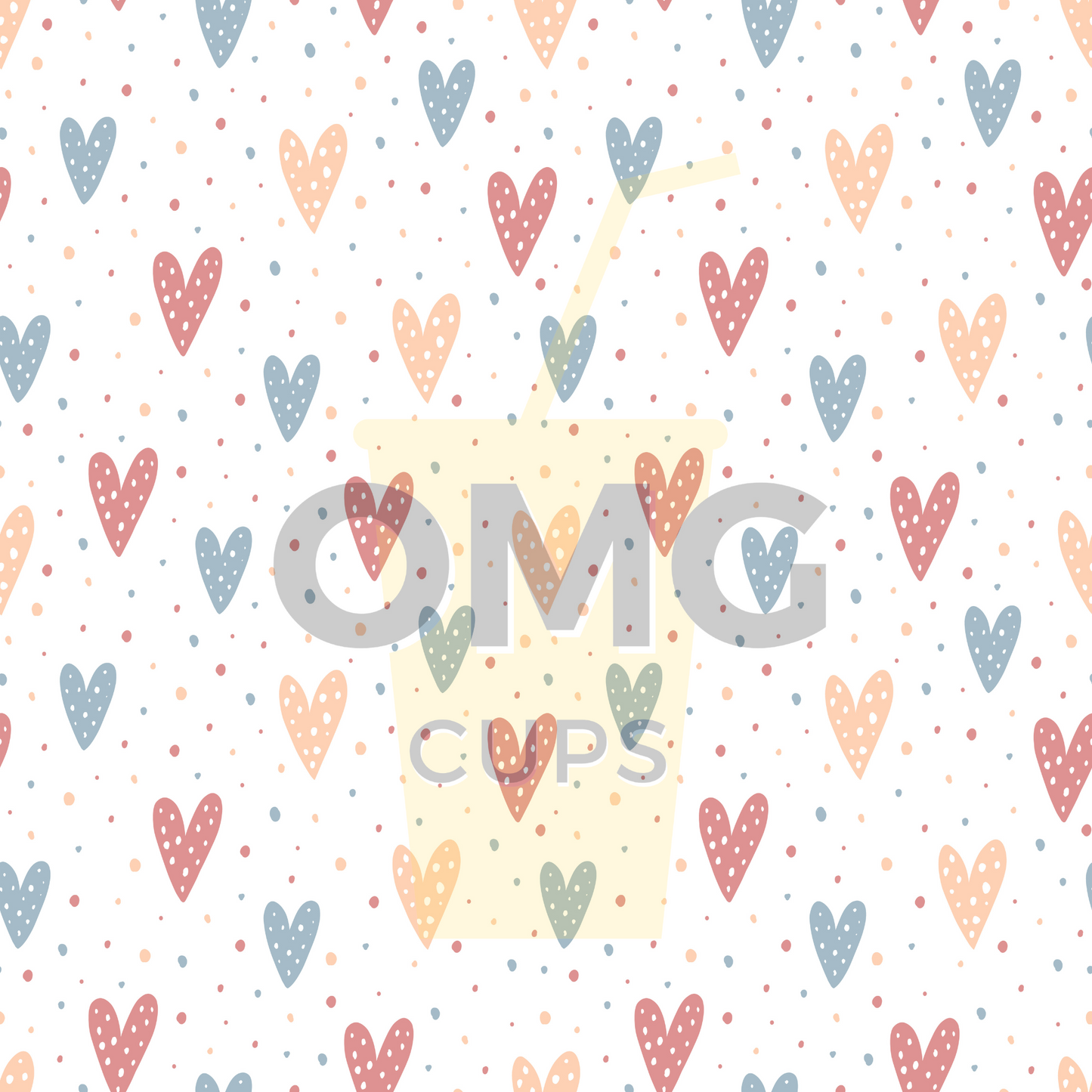 Valentines Polka-Dots 12x12 Vinyl Sheet