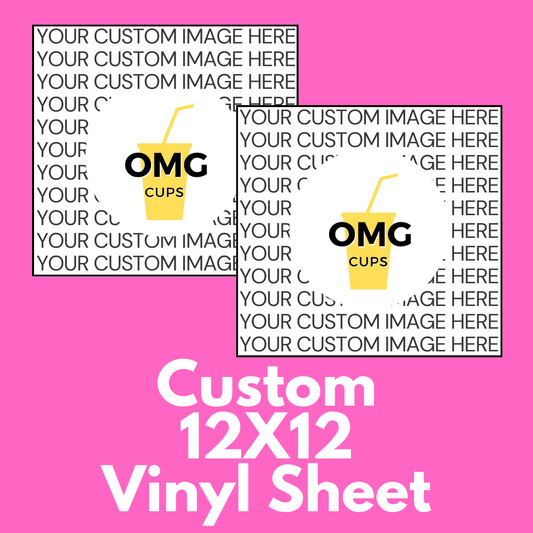 Custom Printed Vinyl 12x12 pattern (qty2)