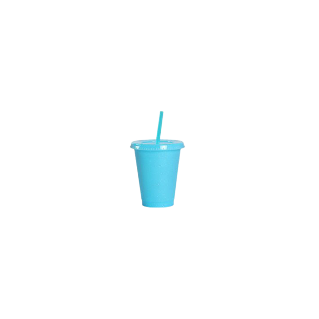 Caribbean Vibes Glitter Cold Cups (16oz)