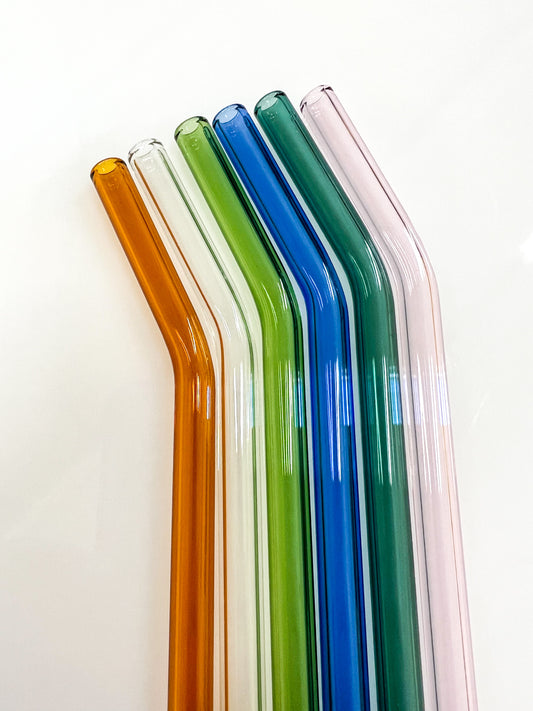 Glass Straws Transparent Long Reusable – Chocolate & More Delights