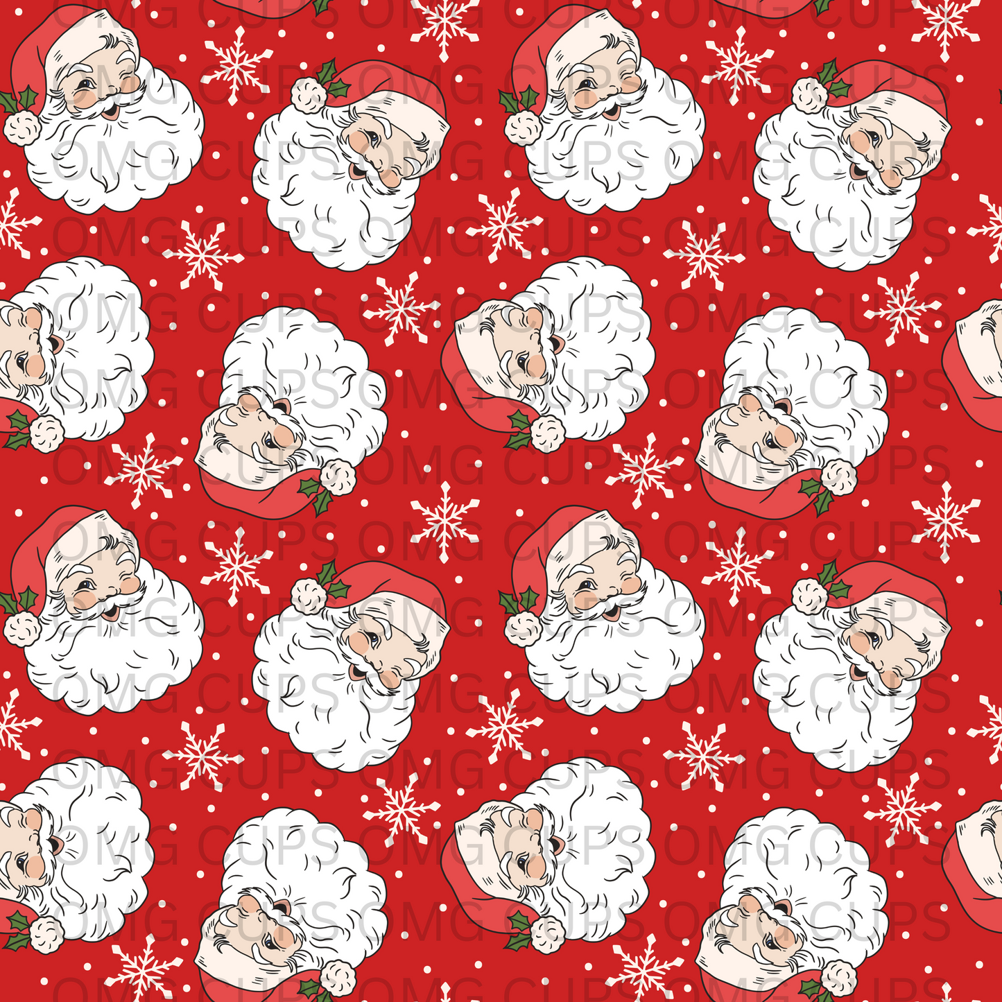 Santa Wink 12x12 Vinyl Sheet