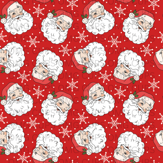 Santa Wink 12x12 Vinyl Sheet