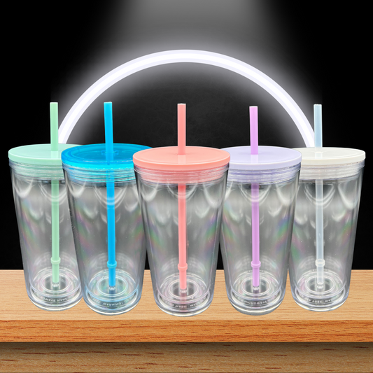 Acrylic Double Wall Tumbler (16oz) - Clear Lid