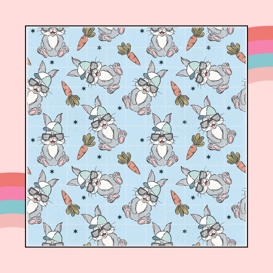 Cool Bunny Blue 12x12 Vinyl Sheet