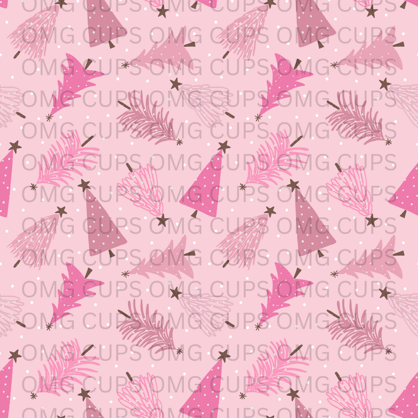 Pink Christmas 12x12 Vinyl Sheet