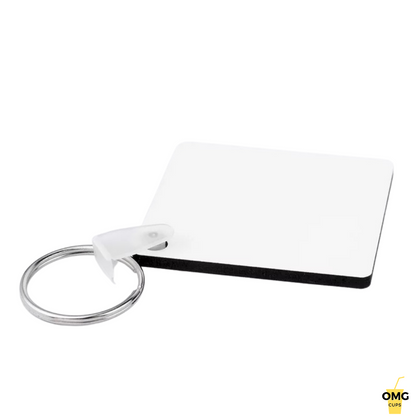 Square Double Sided Sublimation MDF - Key Chain