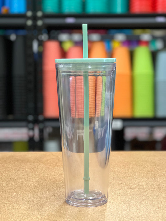 24oz Dupe Double Wall Tumbler with Mint Lid