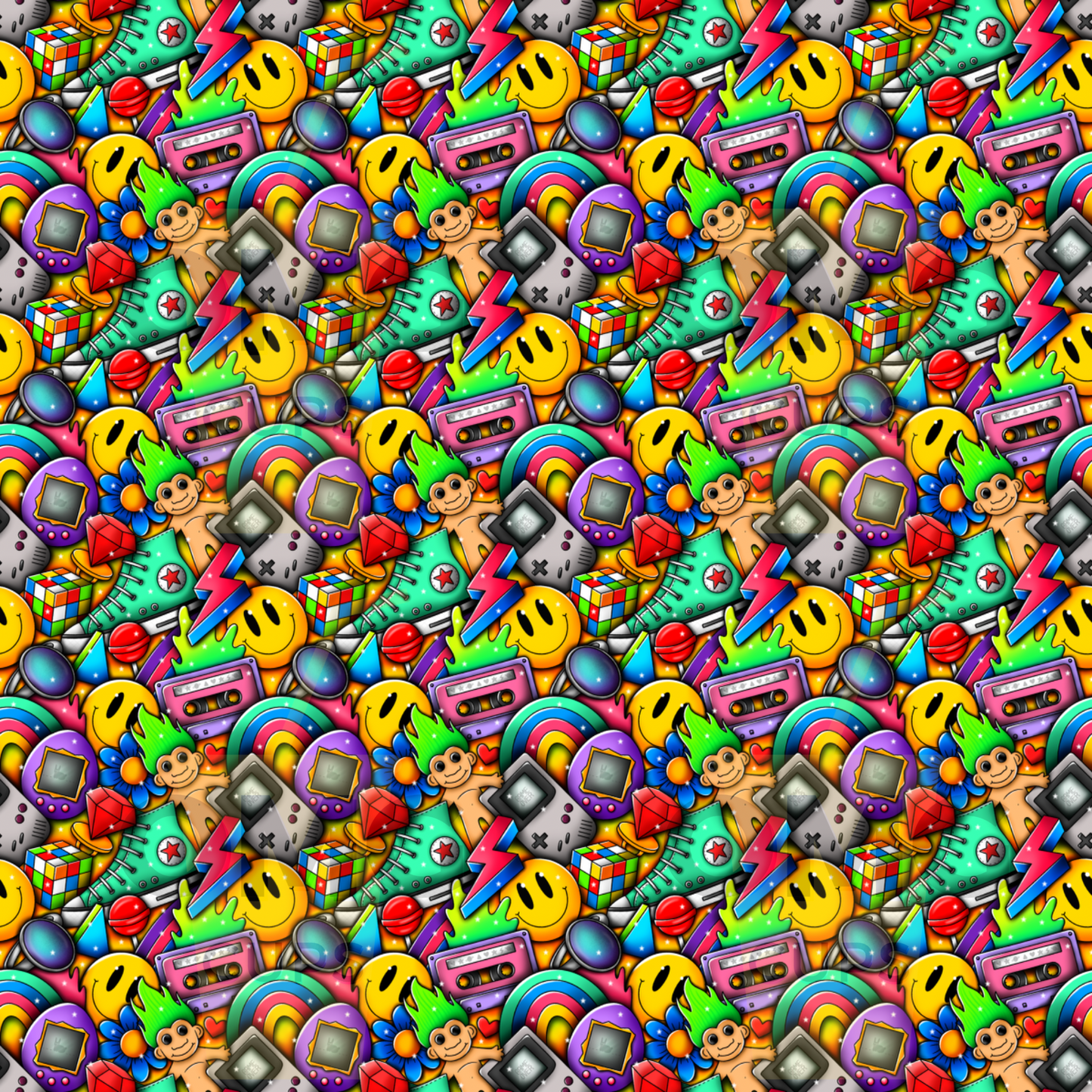 Happy Retro Memories 12x12 Vinyl Sheet