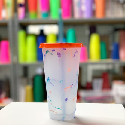 Marble Color Changing Reusable Cold Cup (24oz)