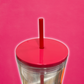 24oz Dupe Double Wall Tumbler with Hot Pink Lid